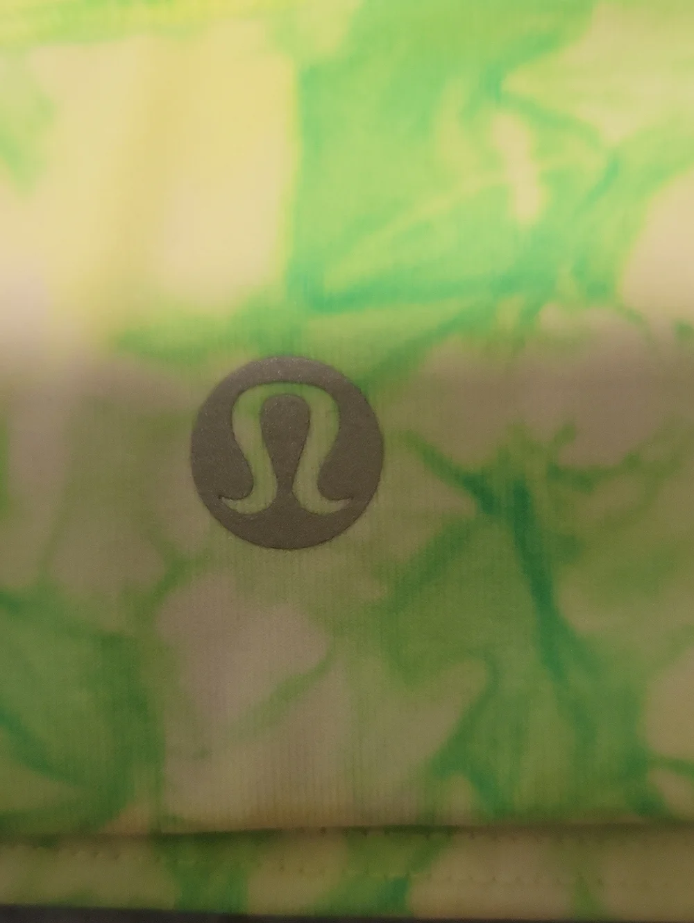 lululemon athletica Neon Lime Tie-Dye Active Bra